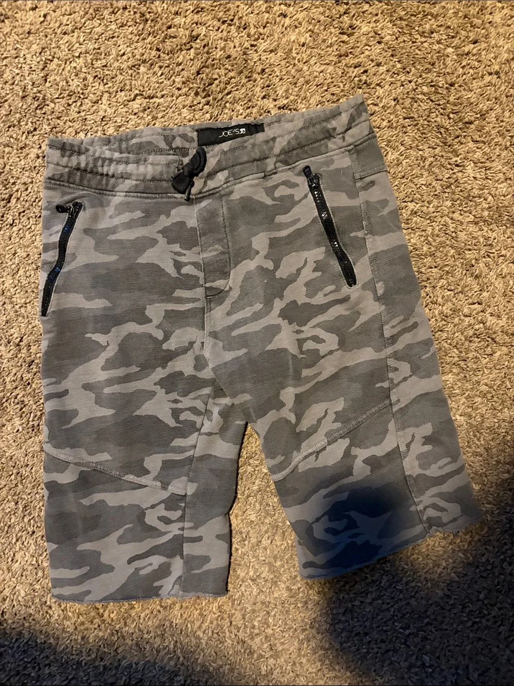 Joe's shorts Gray Camouflage Athletic Drawstring Shorts